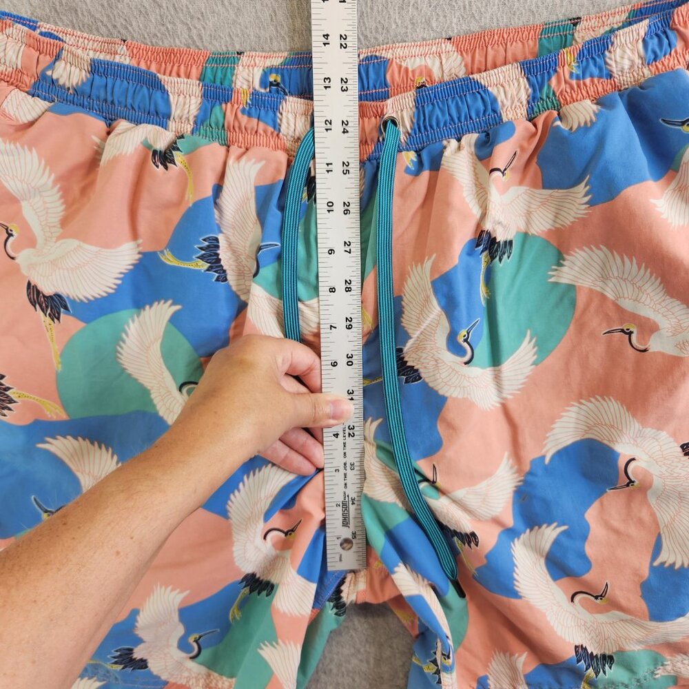 Saxx Swim Trunks Mens XXL Swan Print Cannonball 2N1 Ballpark Pouch Shorts - Picture 10 of 15